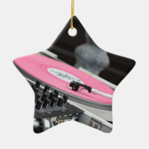 Ornement Étoile En Céramique Noël DJ ornementent