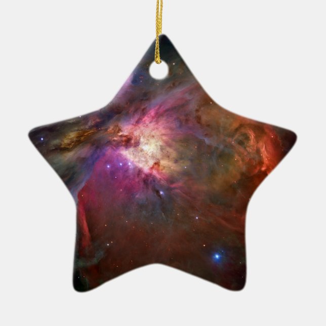 Ornement Étoile En Céramique Orion Nebula (télescope Hubble) (Devant)