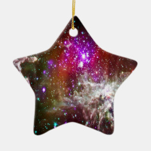 Ornement Étoile En Céramique Pacman Nebula