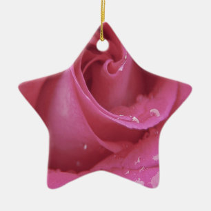 Ornement Étoile En Céramique Rose rose rose