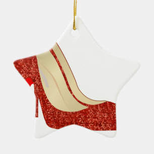 Ornement Étoile En Céramique ruby slippers