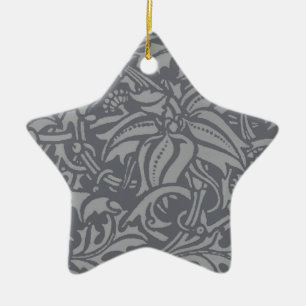 Ornement Étoile En Céramique Style Scottish Thistle Knot William Morris