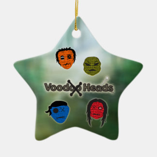 Ornement Étoile En Céramique Têtes vaudou ~ Marais