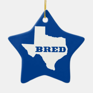Ornement Étoile En Céramique Texas Bred