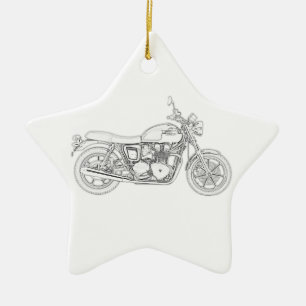 Ornement Étoile En Céramique Triumph vintage