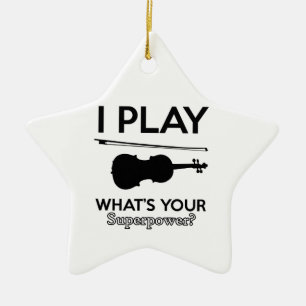 Ornement Étoile En Céramique violon