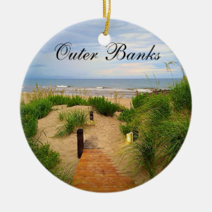 Ornement externe de Noël de dunes de banques