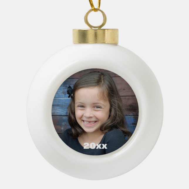 Ornement fait sur commande de boule de photo (Devant)