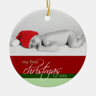 Ornement fait sur commande de ęr Noël du bébé