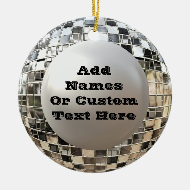 Ornement fait sur commande de Mirrorball de disco (Devant)
