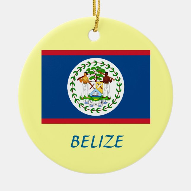 Ornement fait sur commande de Noël de BELIZE* (Devant)