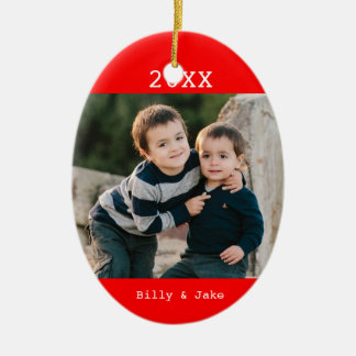 Ornement fait sur commande de Noël de photo