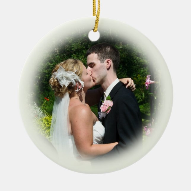 Ornement fait sur commande de photo de mariage - (Devant)