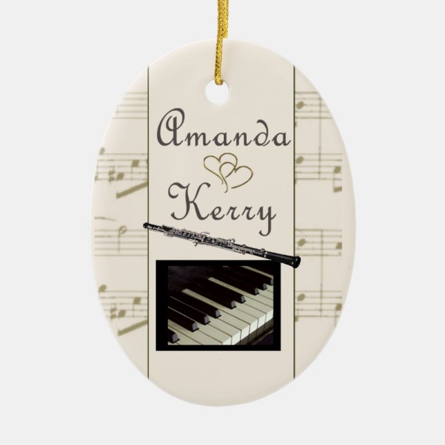 Ornement fait sur commande pour Kerry et Amanda (Devant)