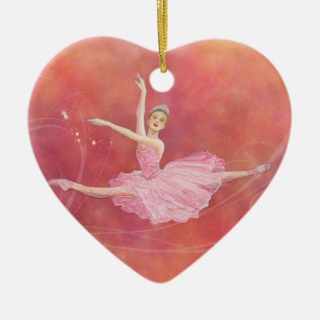 Ornement féerique de coeur de prune confite (Devant)