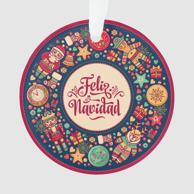 Ornement Feliz Navidad (devant)