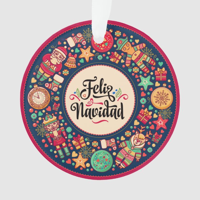 Ornement Feliz Navidad (devant)