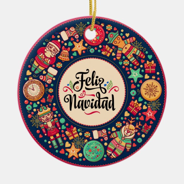Ornement Feliz Navidad (Devant)