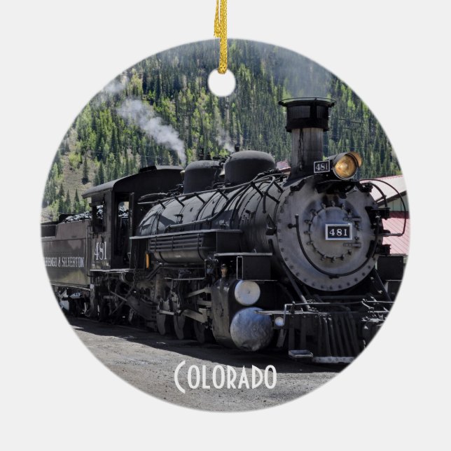 Ornement ferroviaire de Durango et Silverton (Dos)