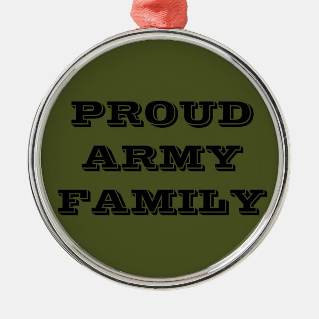 Ornement Fière Famille de l'Armée (Devant)