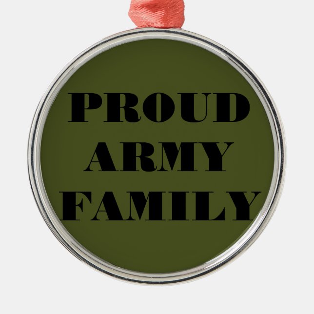 Ornement Fière Famille de l'Armée (Devant)