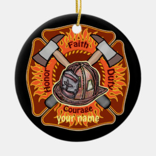 Ornement Flammes des pompiers