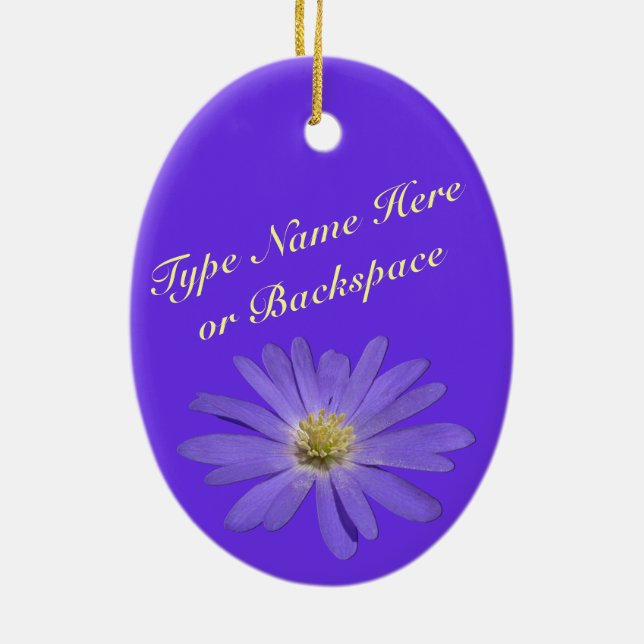 Ornement Fleur de Marguerite Décoration de Noël (Dos)