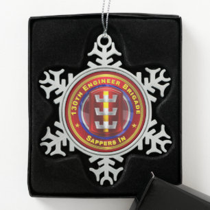 ORNEMENT FLOCON DE NEIGE 130E BRIGADE D'INGÉNIEUR
