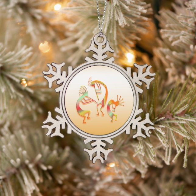 Ornement Flocon De Neige 3 Kokopelli #51a (Arbre)