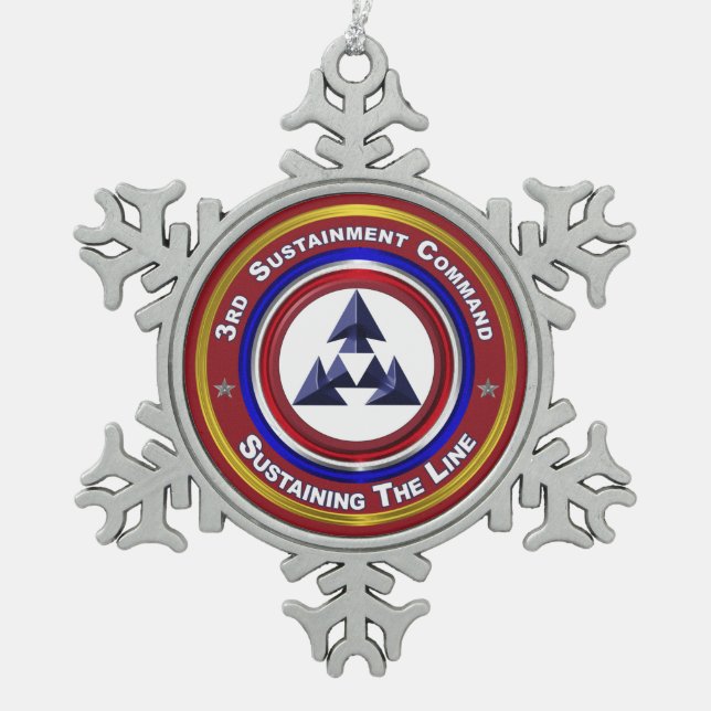 Ornement Flocon De Neige 3e Commandement du développement durable (Devant)