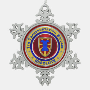 Ornement Flocon De Neige 7e brigade des transports Noël