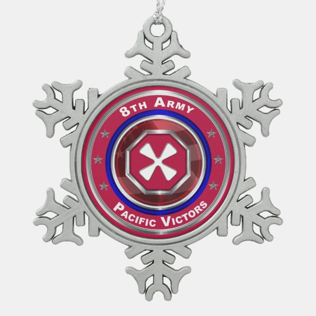 Ornement Flocon De Neige 8e armée Customisée Keepsar (Devant)