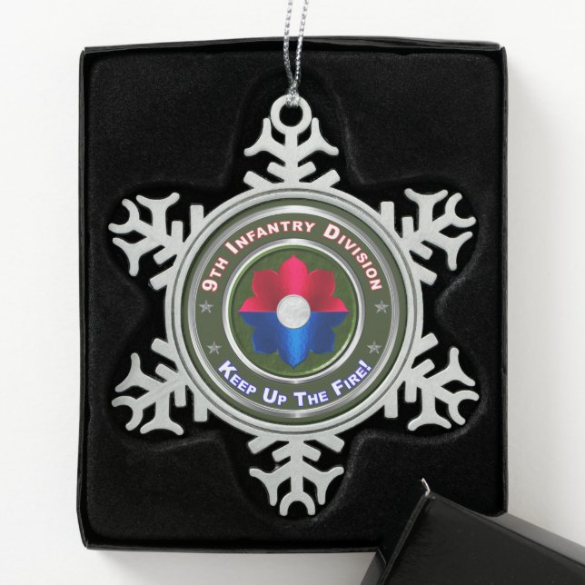 Ornement Flocon De Neige 9e division d'infanterie (Boîte)