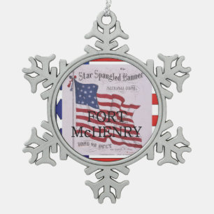 Ornement Flocon De Neige ABH Fort McHenry