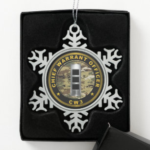Ornement Flocon De Neige Adjudant-chef Trois CW3