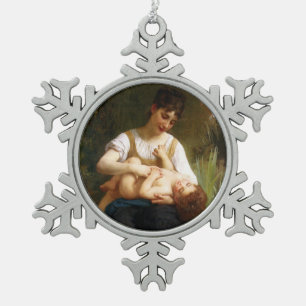 Ornement Flocon De Neige Adolphus Child And Ado par William Bouguereau