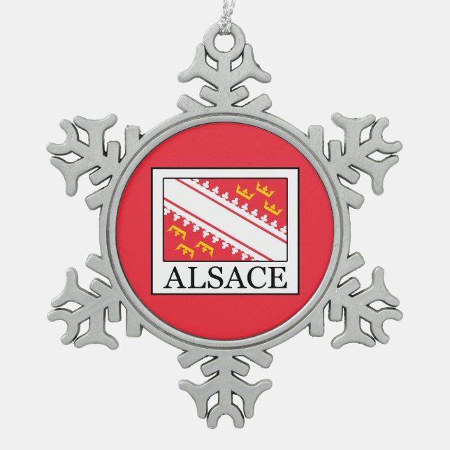 Ornement Flocon De Neige Alsace (Devant)