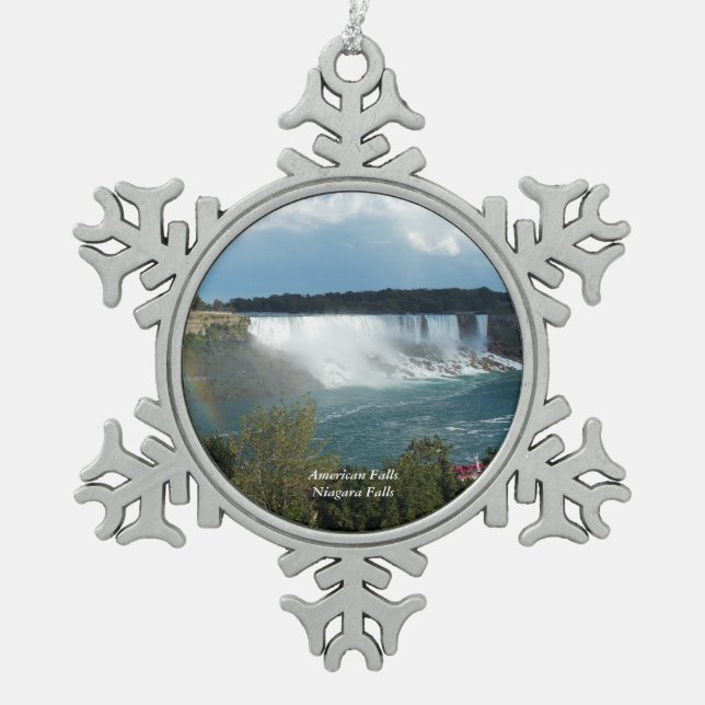 Ornement Flocon De Neige American Falls Snowflake Orament 1 (Devant)