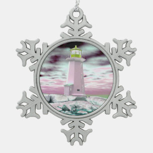 Ornement Flocon De Neige Ameublement phare Peggy's Cove Nouvelle-Écosse