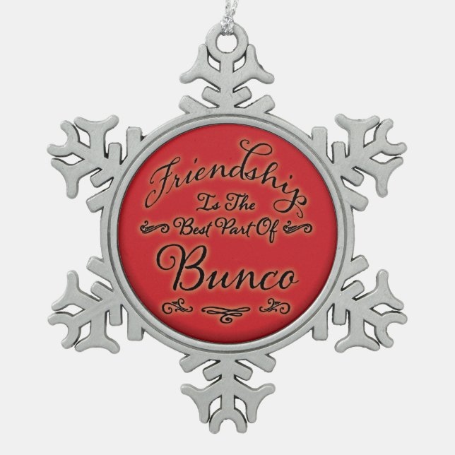 Ornement Flocon De Neige Amitié de Bunco (Devant)
