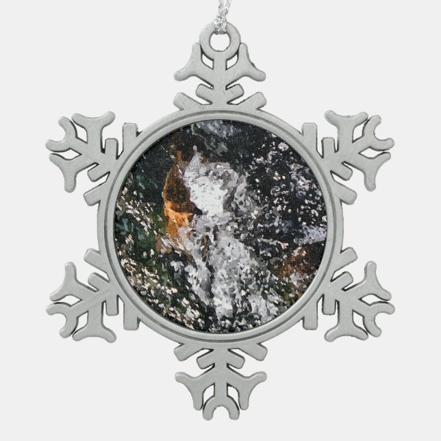 ORNEMENT FLOCON DE NEIGE ANGEL (Devant)