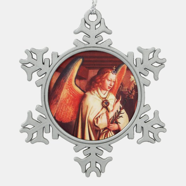 ORNEMENT FLOCON DE NEIGE ANGÉLE DE LA NACITÉ (Devant)