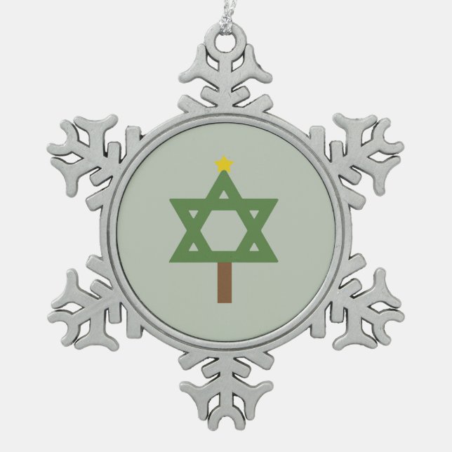 ORNEMENT FLOCON DE NEIGE ARBRE DE CHRISMUKKAH - .PNG (Devant)