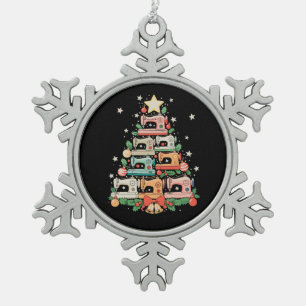 Ornement Flocon De Neige Arbre de Noël Machine à Coudre Broder Tricoter Cou