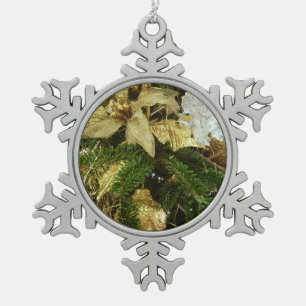 Ornement Flocon De Neige Argent et or Noël Arbre II