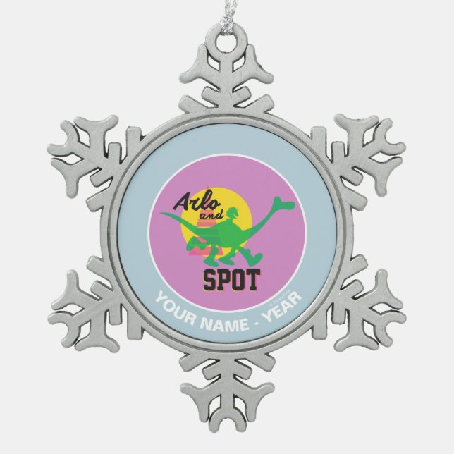 Ornement Flocon De Neige Arlo Et Spot Sunset (Devant)