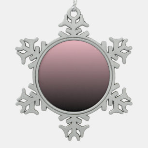 Ornement Flocon De Neige Arrière - plan noir rose Ombre