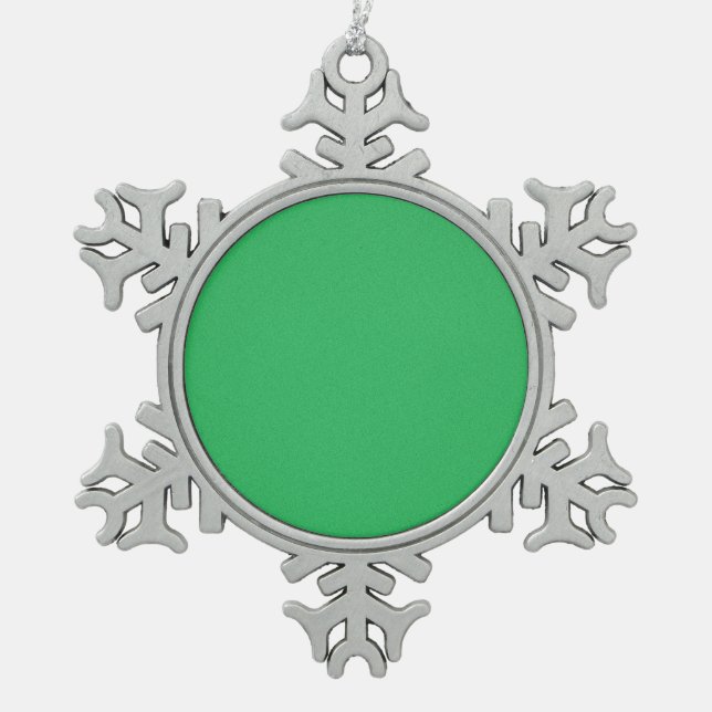 Ornement Flocon De Neige Arrière - plan vert tendance (Devant)