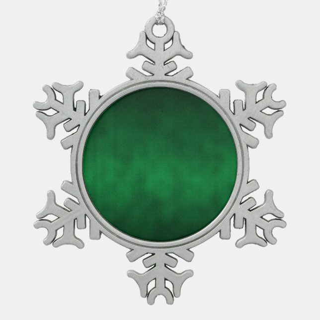 Ornement Flocon De Neige Art Arrière - plan Ombre Gothique Vert (Devant)