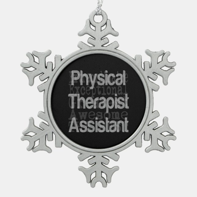 Ornement Flocon De Neige Assistant de physiothérapie Extraordinaire (Devant)